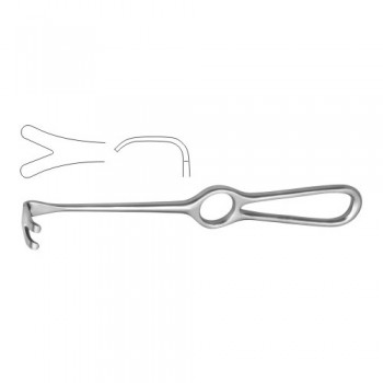 Wassmund Retractor Stainless Steel, 20.5 cm - 8" Blade Size 33 x 21 mm